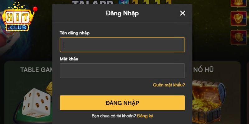 Hướng dẫn các bước đăng nhập Hitclub lần đầu 