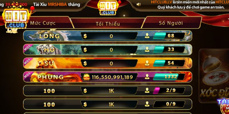 Những thông tin hữu ích về Xóc Đĩa Hitclub